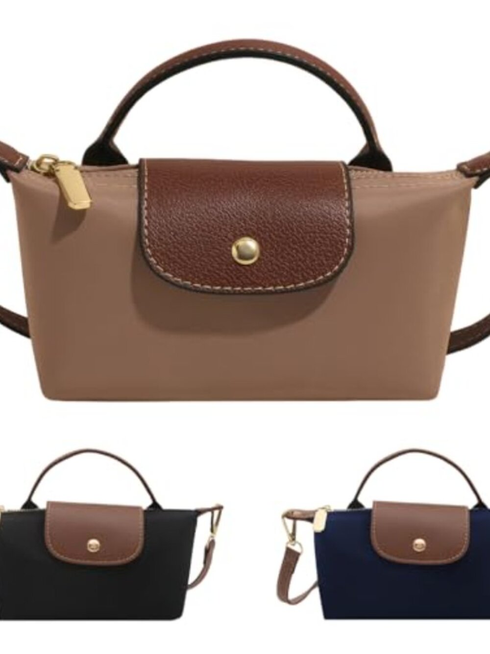 Nylon Crossbody Bag Adjustable Strap Mini Satchel Tote Women's Handbag